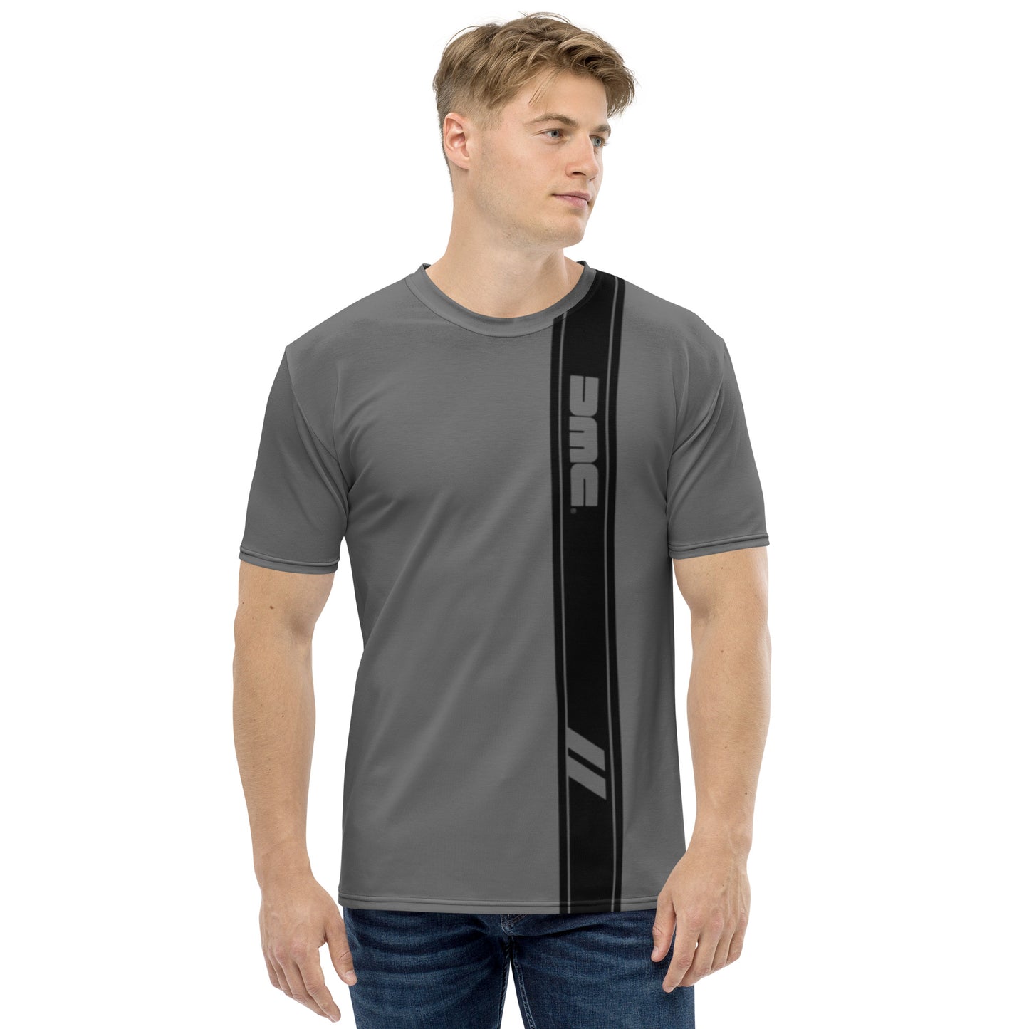 DeLorean Stripe T-Shirt (Dark Gray)