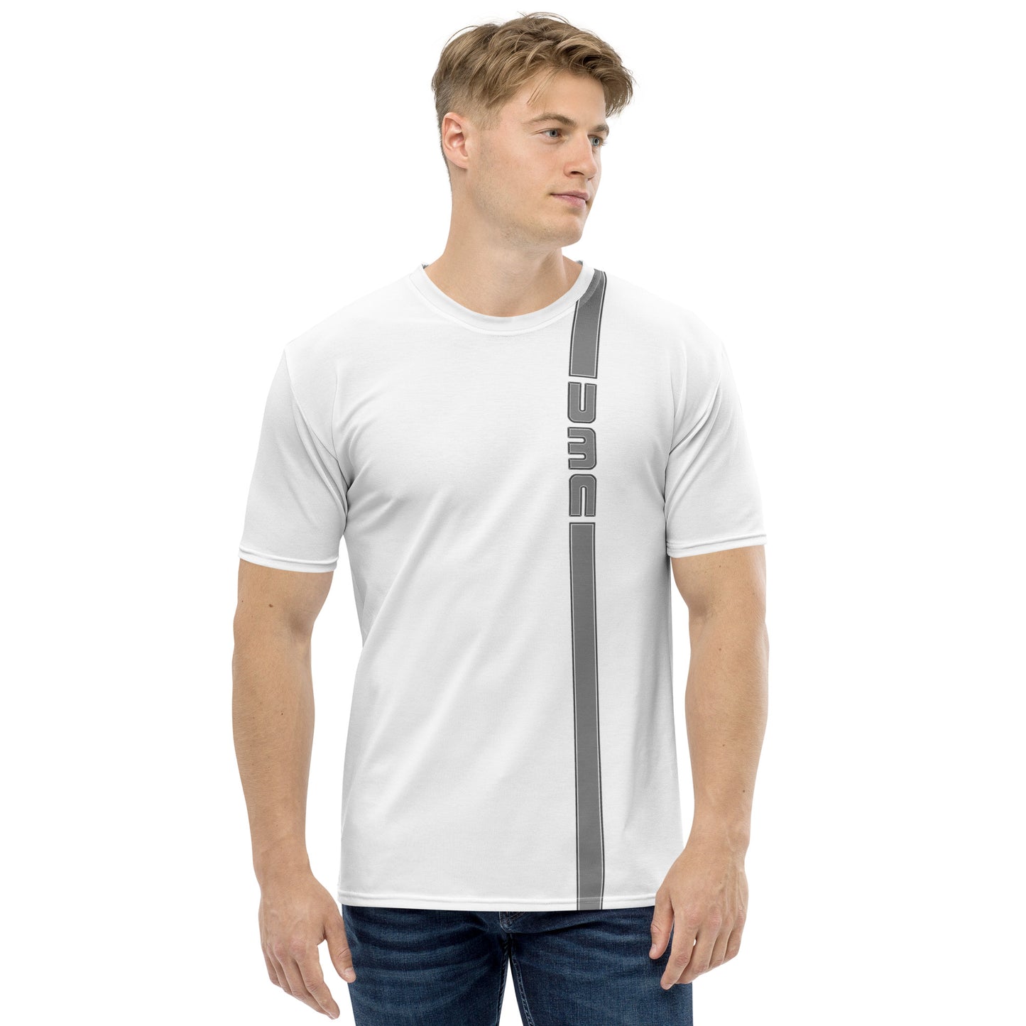 DeLorean Stripe T-shirt (Thin Gray Line)
