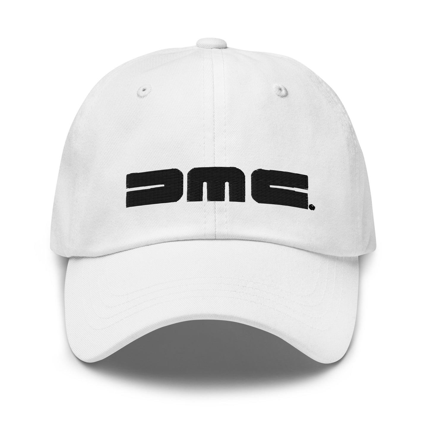 DMC Logo Dad Hat (Black Embroidery)