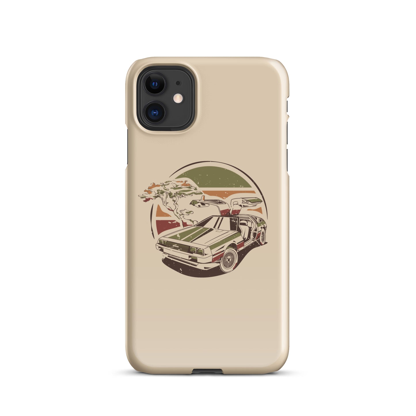 Stylized DeLorean iPhone Case