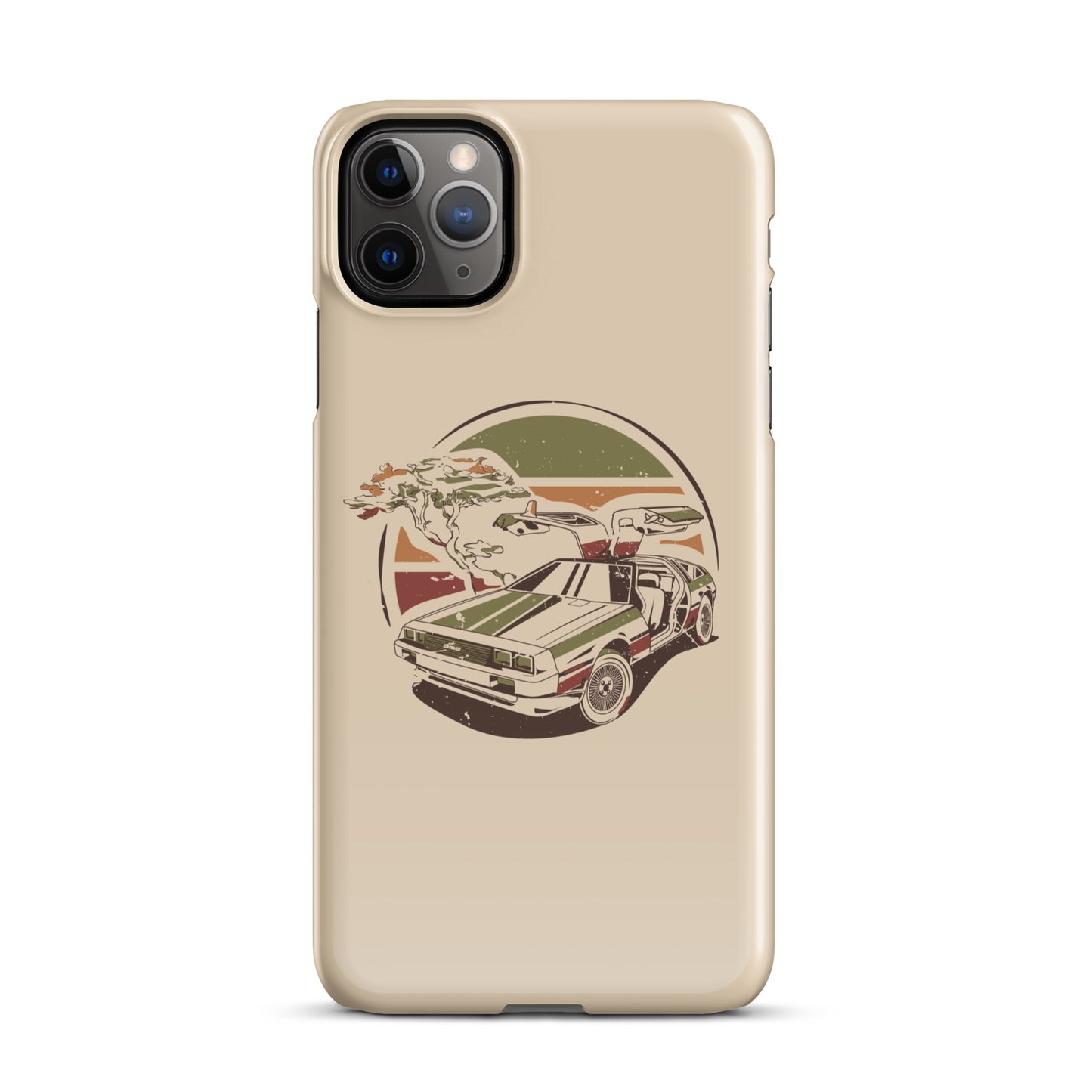 Stylized DeLorean iPhone Case