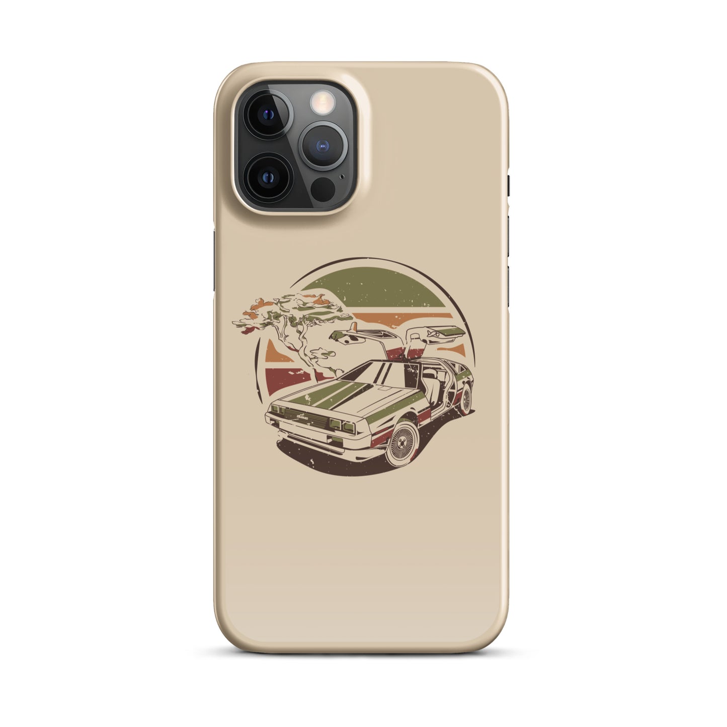 Stylized DeLorean iPhone Case