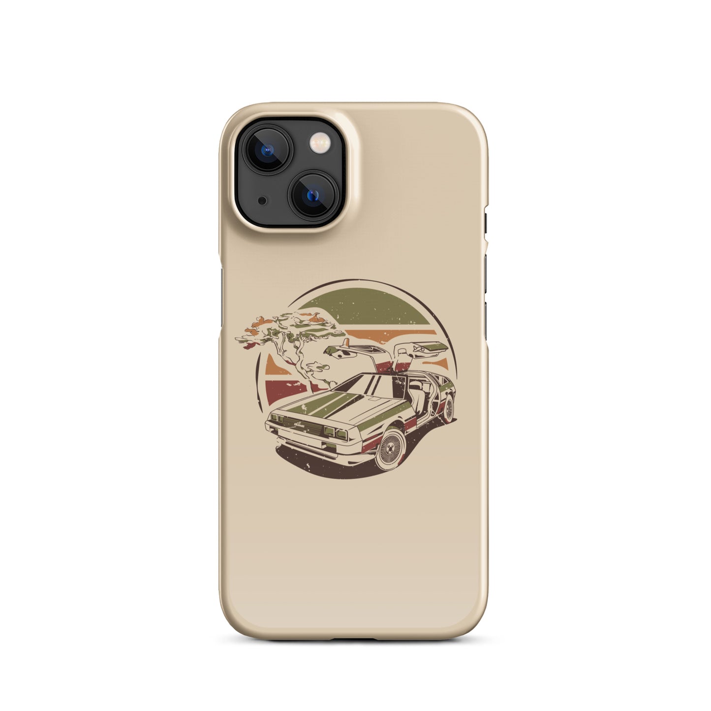 Stylized DeLorean iPhone Case
