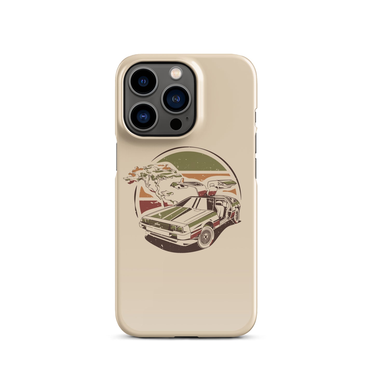 Stylized DeLorean iPhone Case