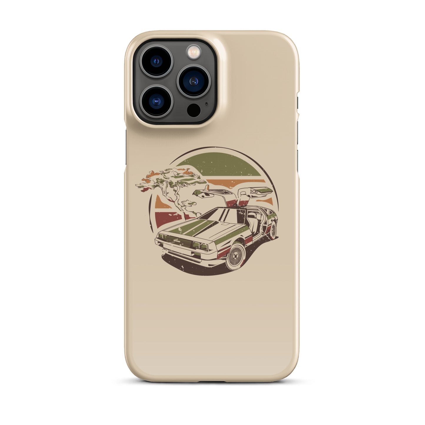 Stylized DeLorean iPhone Case