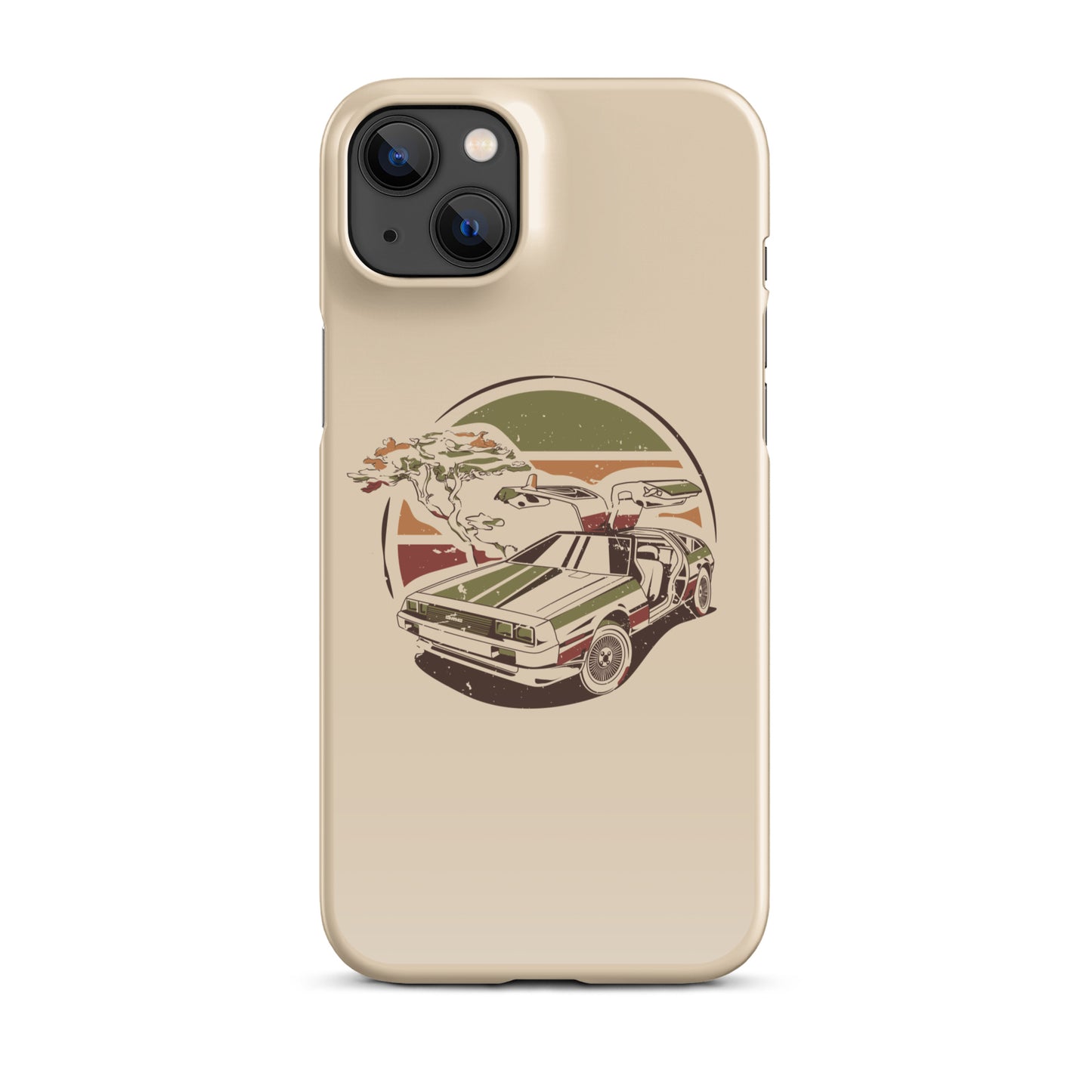 Stylized DeLorean iPhone Case