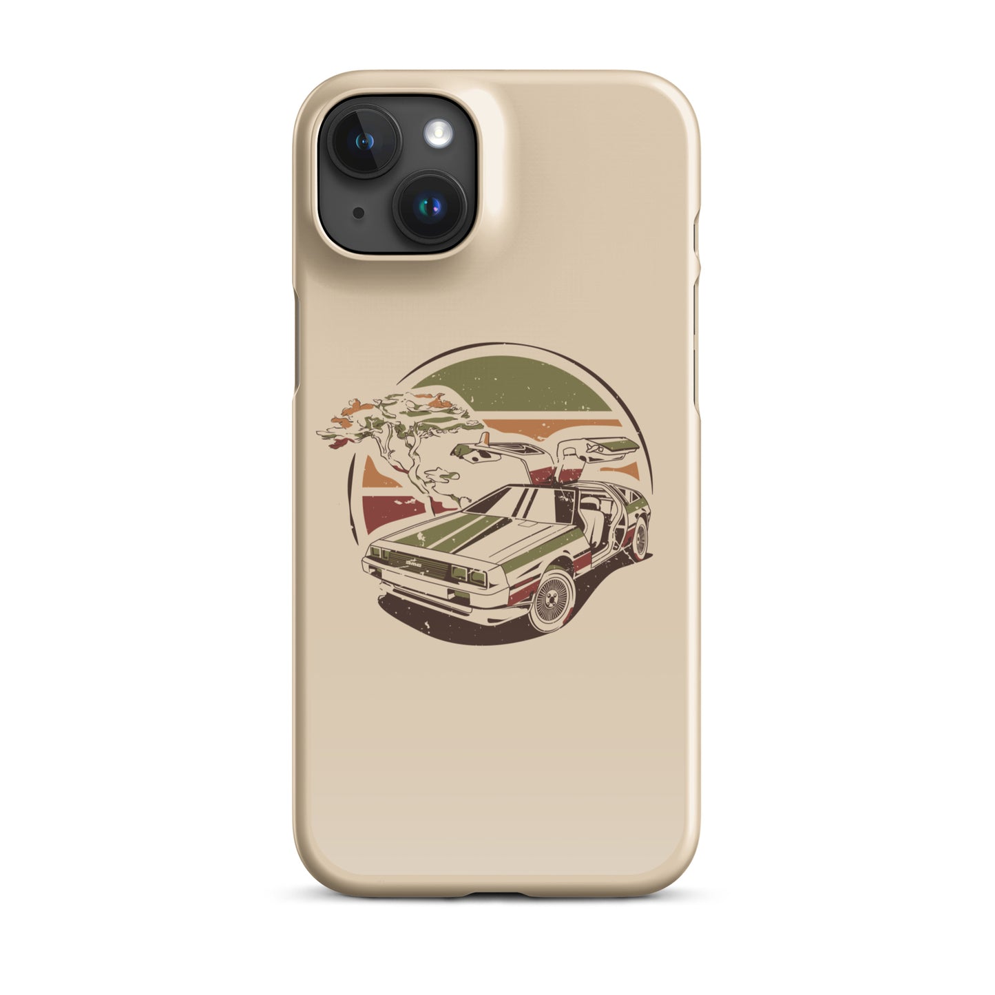 Stylized DeLorean iPhone Case