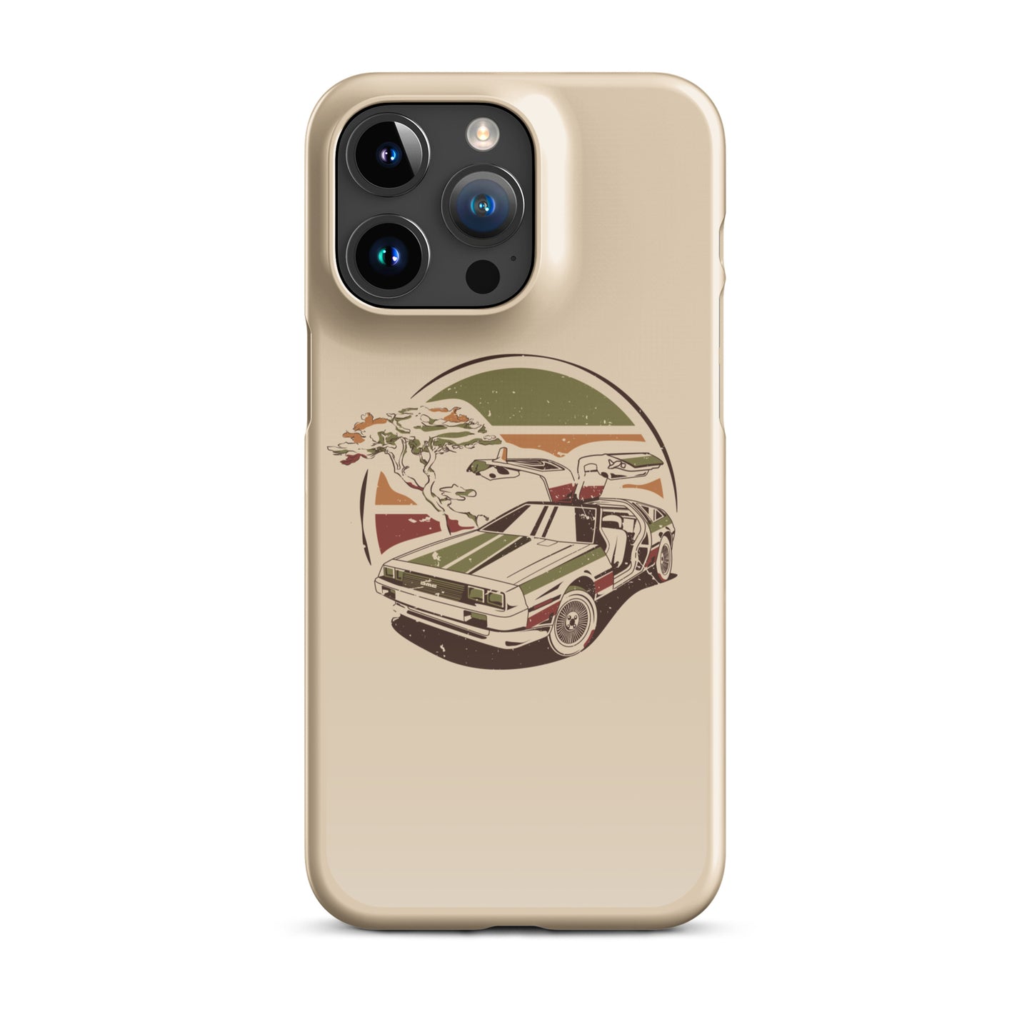 Stylized DeLorean iPhone Case