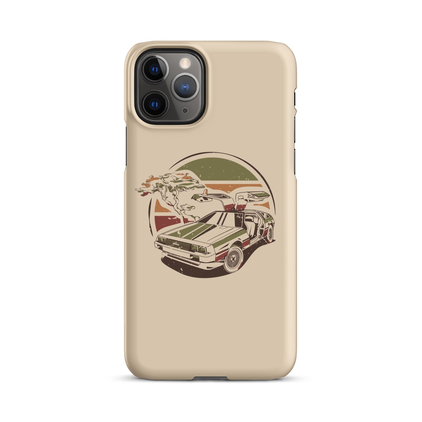 Stylized DeLorean iPhone Case