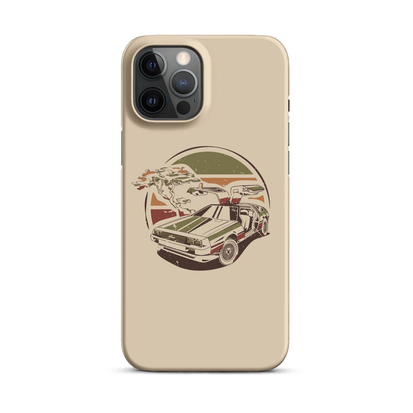 Stylized DeLorean iPhone Case