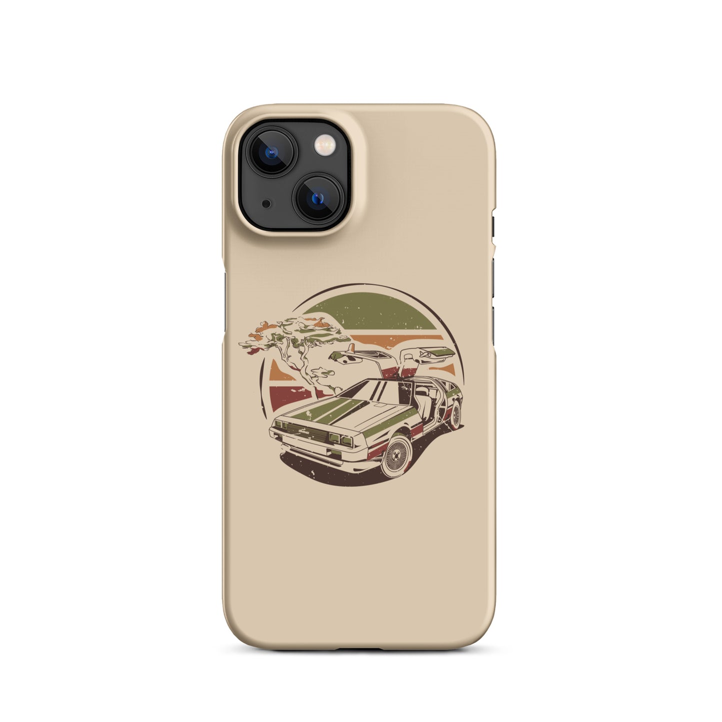 Stylized DeLorean iPhone Case