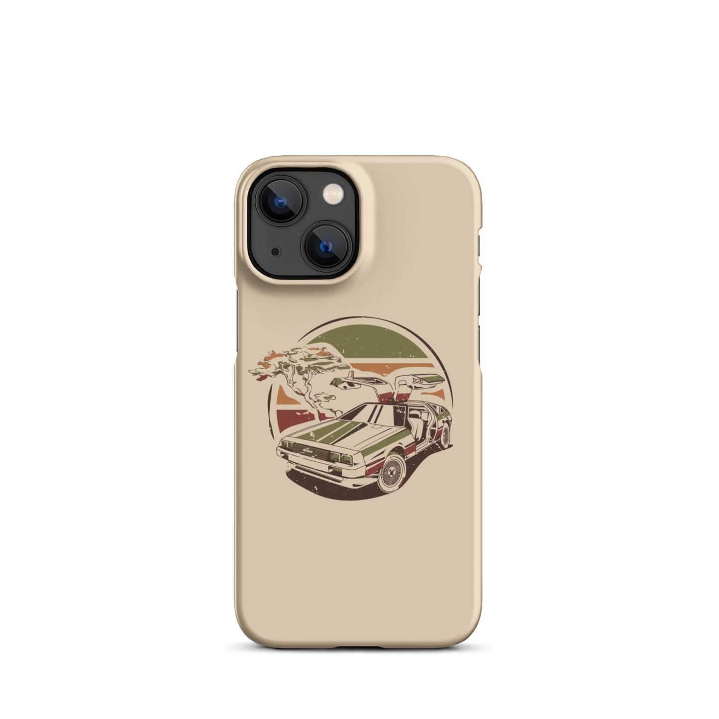 Stylized DeLorean iPhone Case