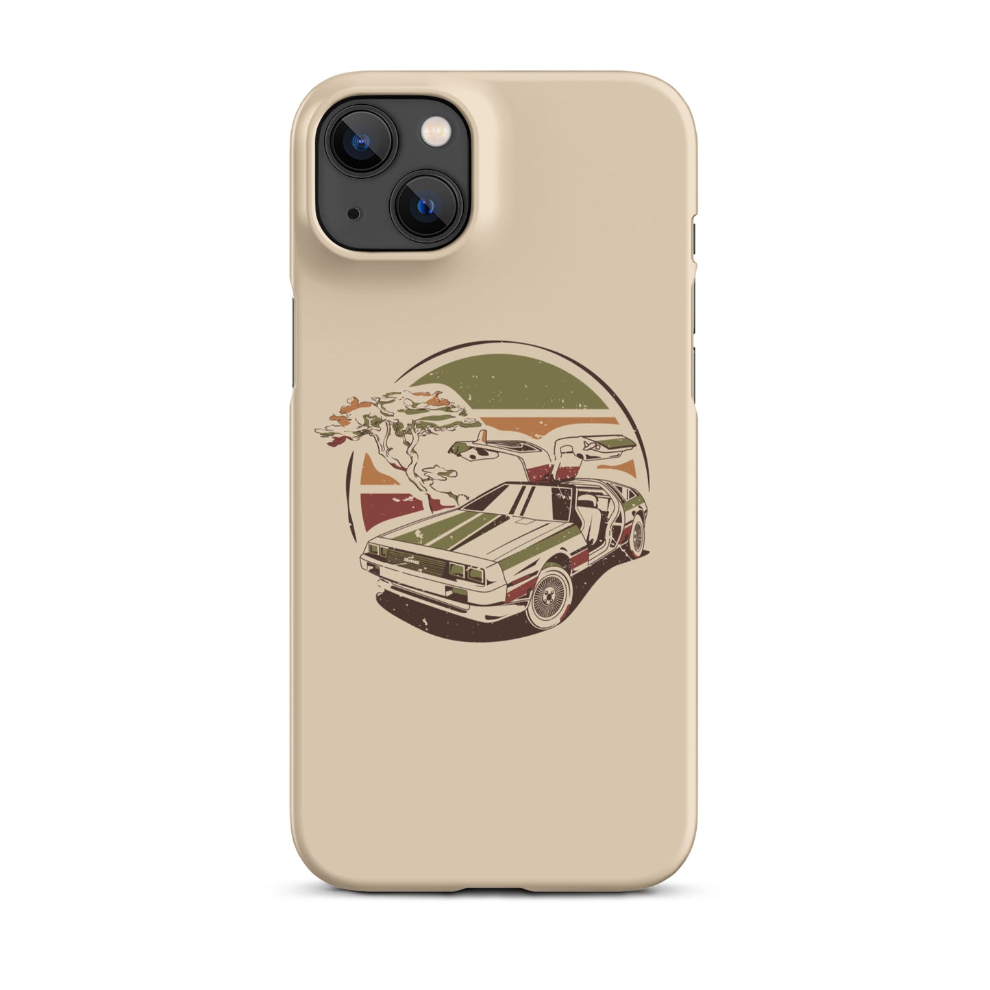 Stylized DeLorean iPhone Case