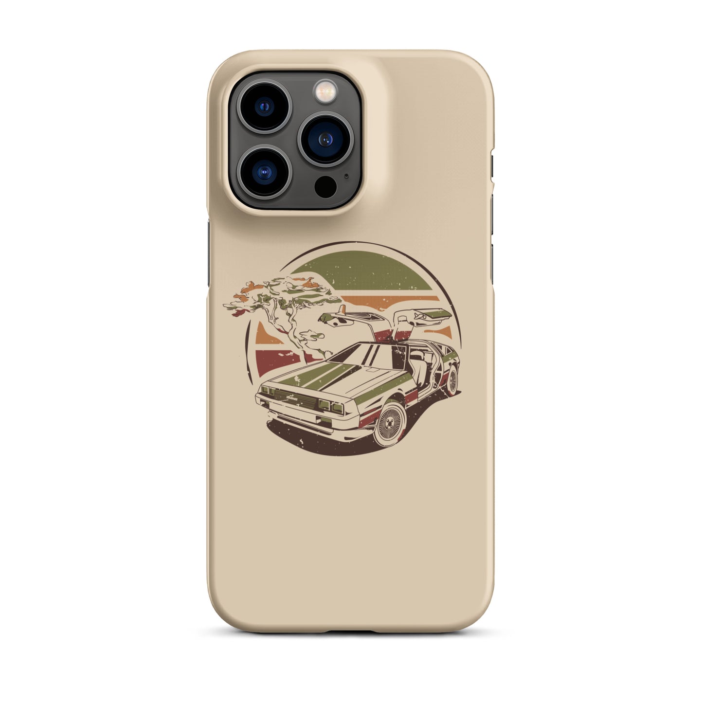 Stylized DeLorean iPhone Case