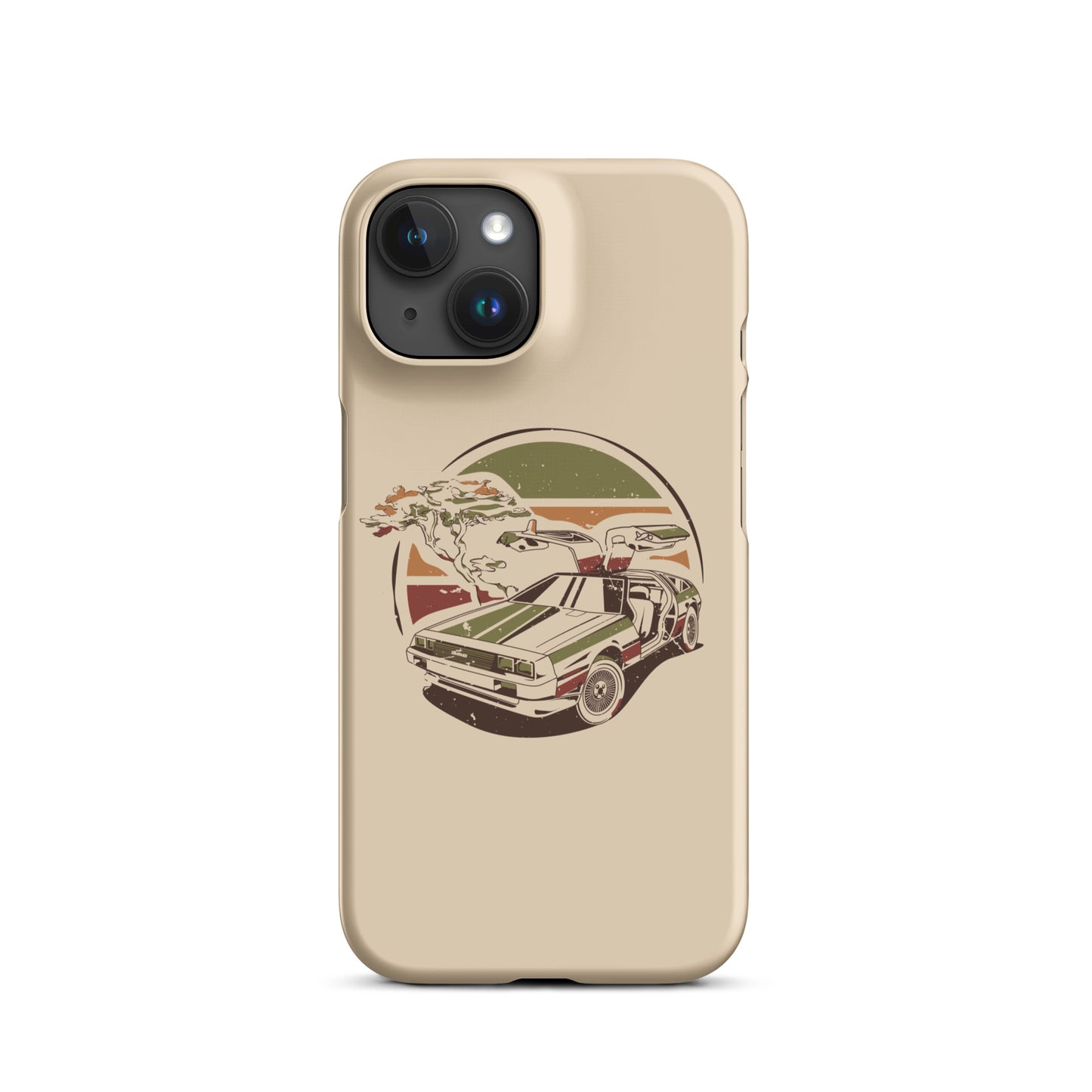 Stylized DeLorean iPhone Case