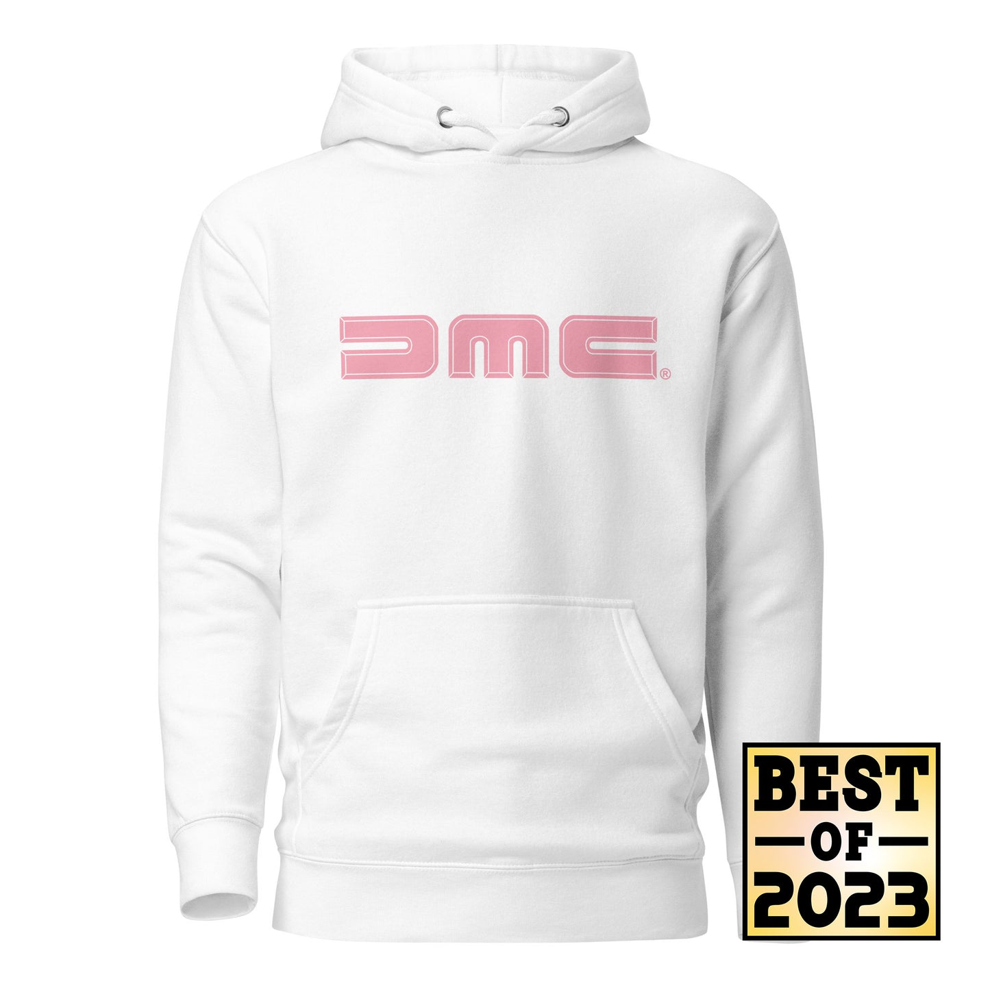 February Pink and White DMC Logo Unisex Hoodie