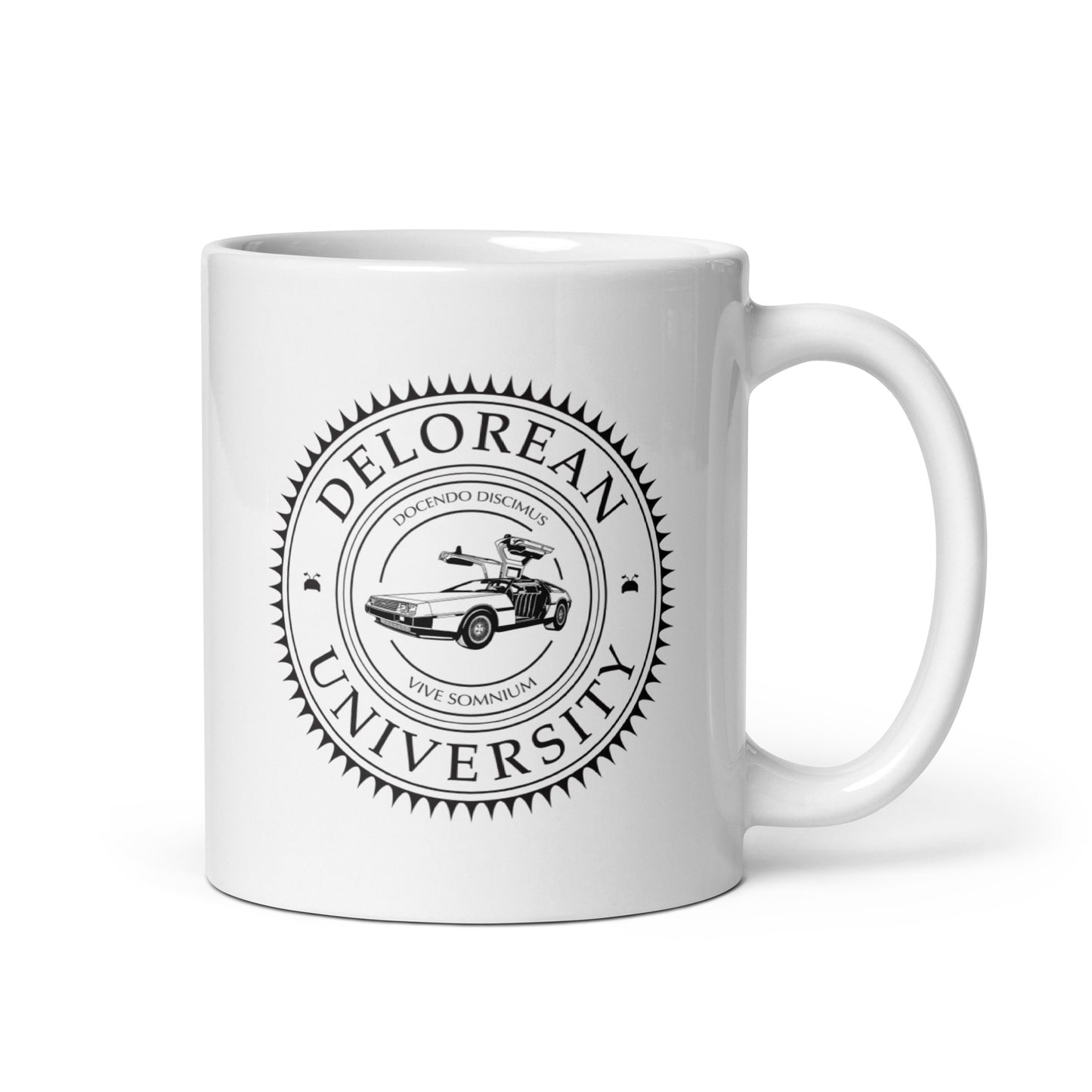 DeLorean University Mug
