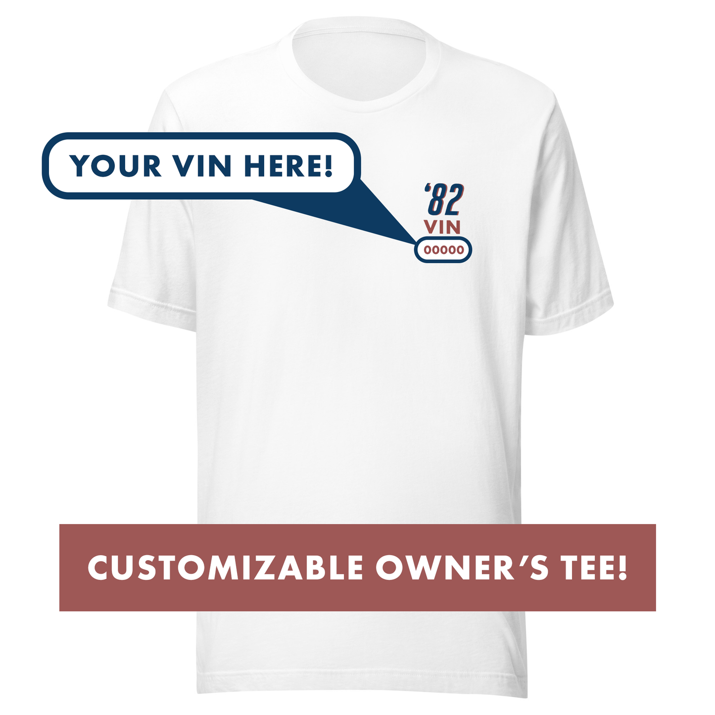 Customizable '82 DeLorean Owner T-Shirt
