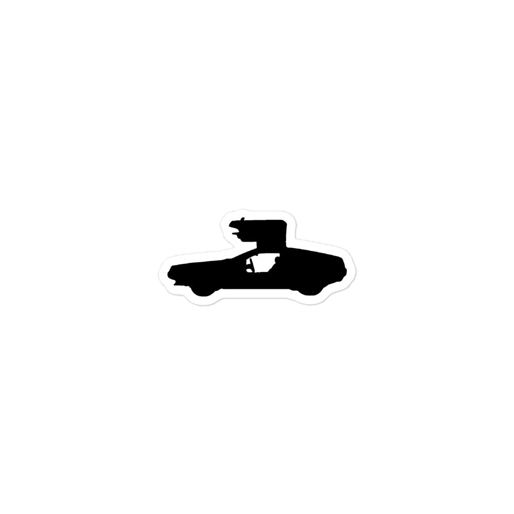 DeLorean Silhouette Sticker