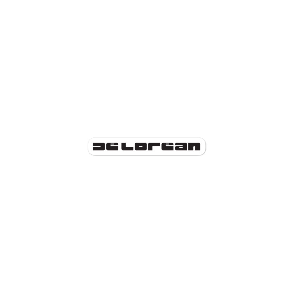 DeLorean Bumper Letters Sticker
