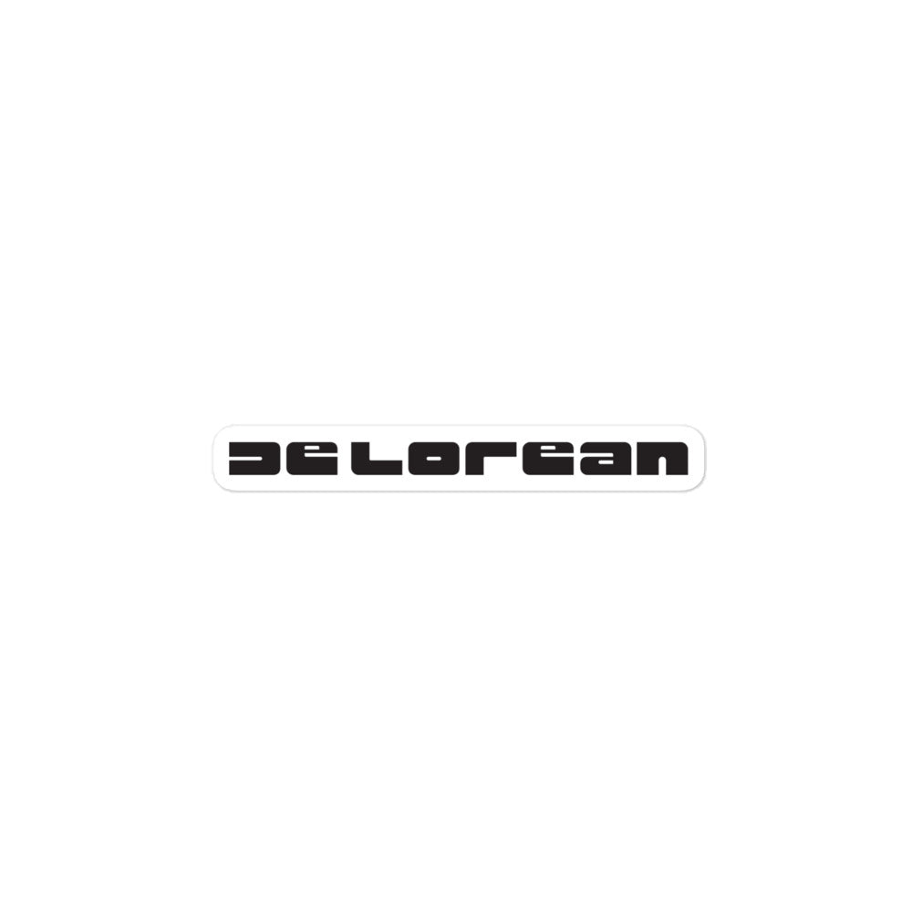 DeLorean Bumper Letters Sticker
