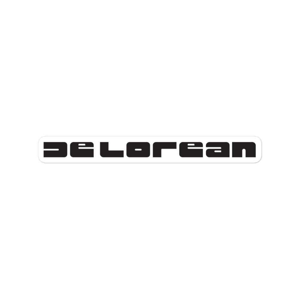 DeLorean Bumper Letters Sticker