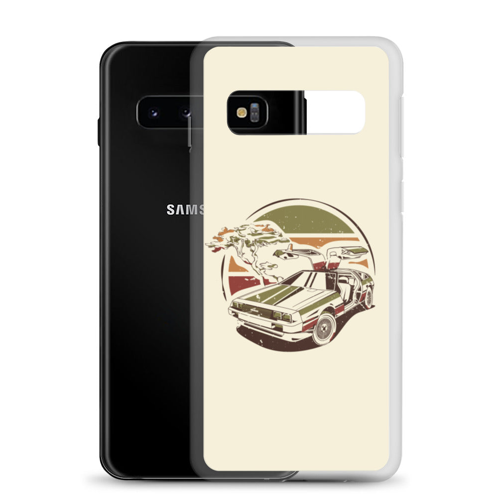 Stylized DeLorean Samsung Phone Case