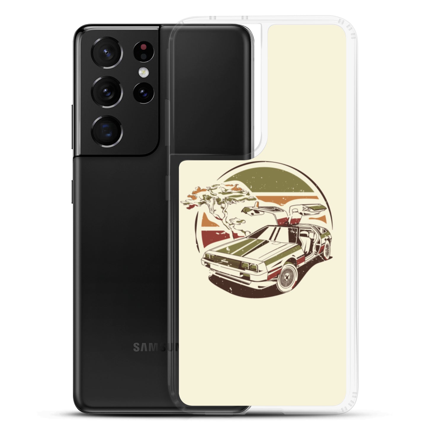 Stylized DeLorean Samsung Phone Case