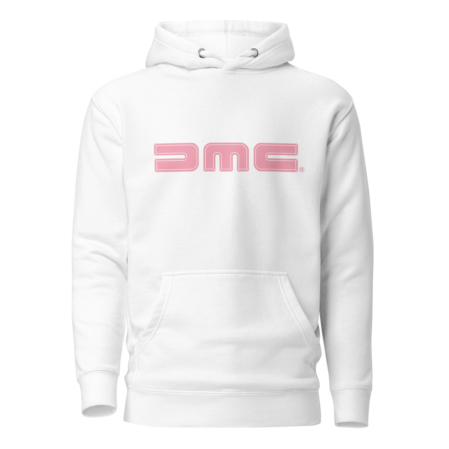 February Pink and White DMC Logo Unisex Hoodie