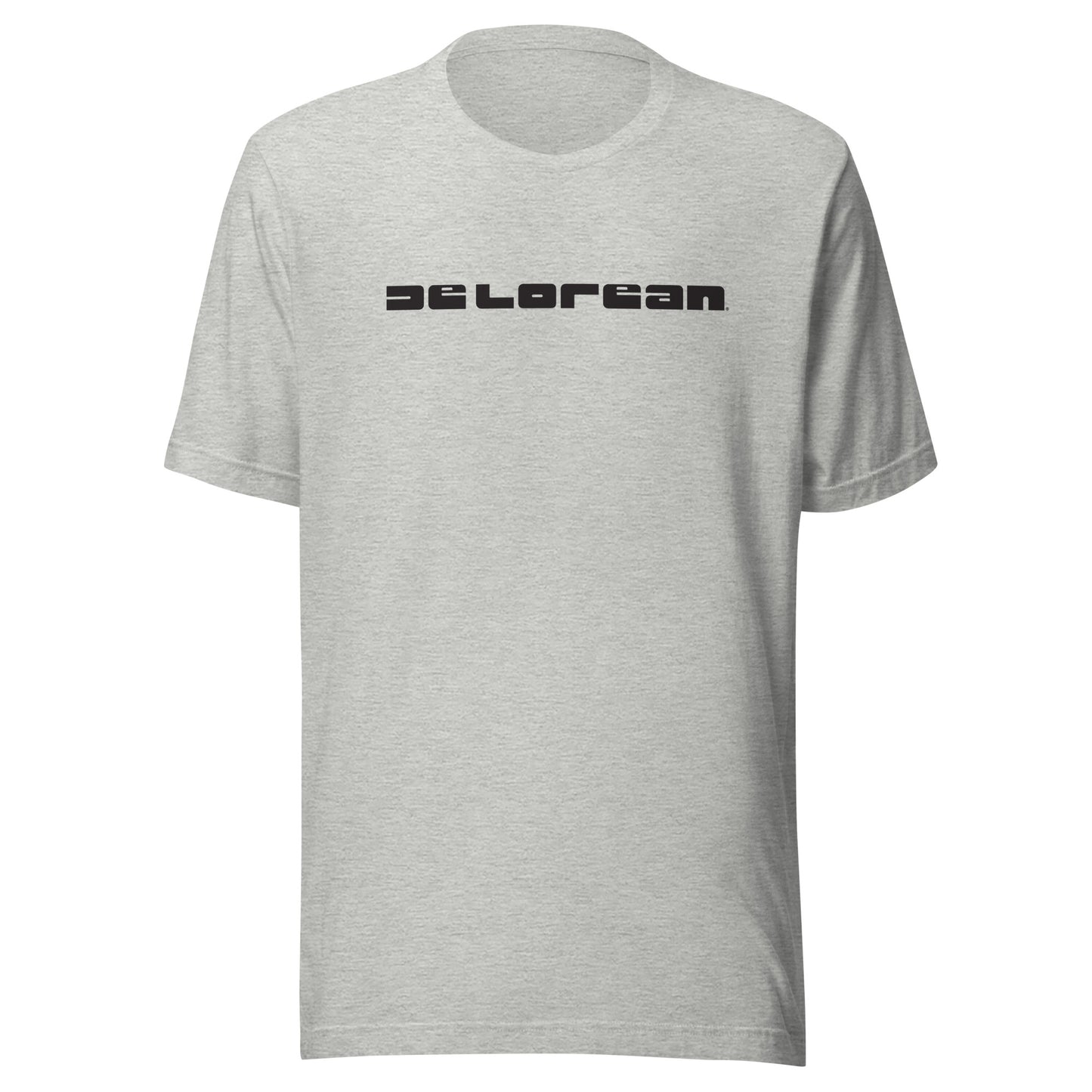 DeLorean Letters Unisex T-shirt (Black Logo)