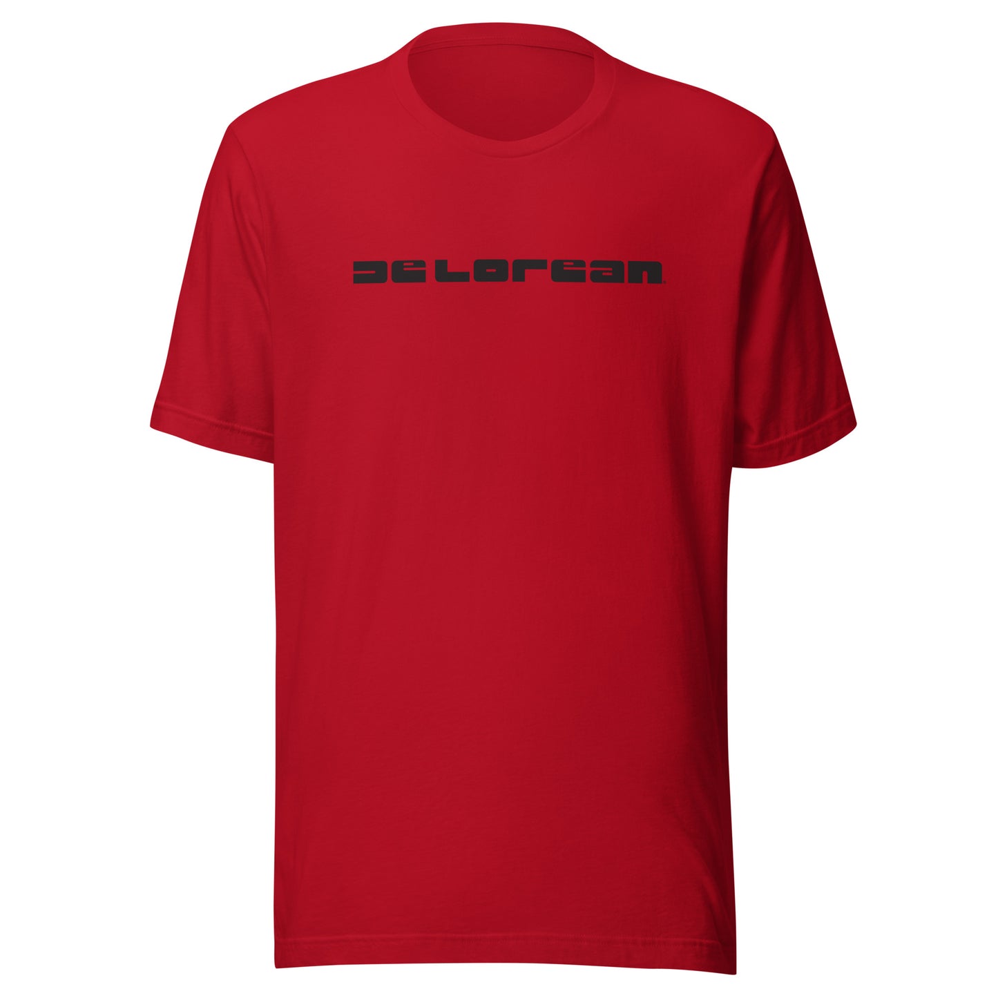 DeLorean Letters Unisex T-shirt (Black Logo)