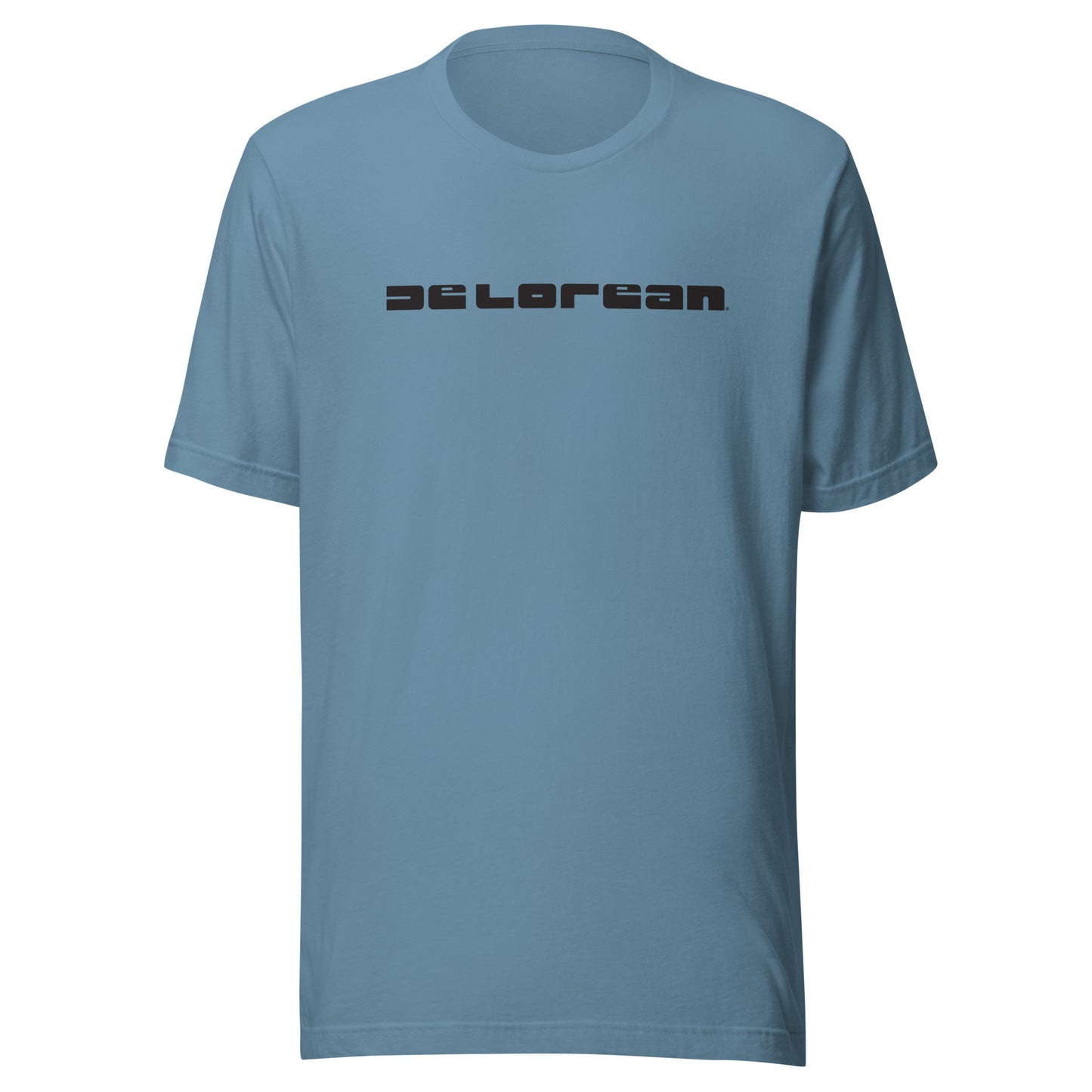 DeLorean Letters Unisex T-shirt (Black Logo)