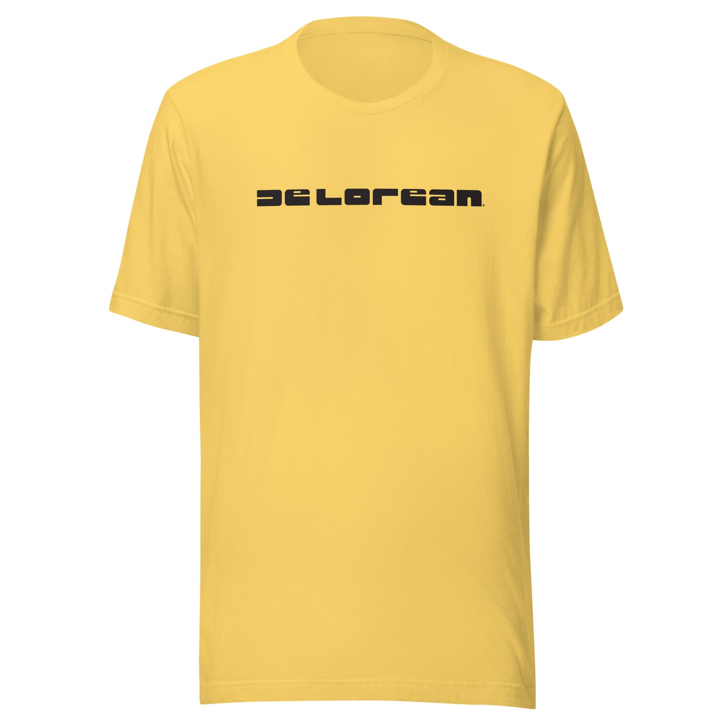 DeLorean Letters Unisex T-shirt (Black Logo)