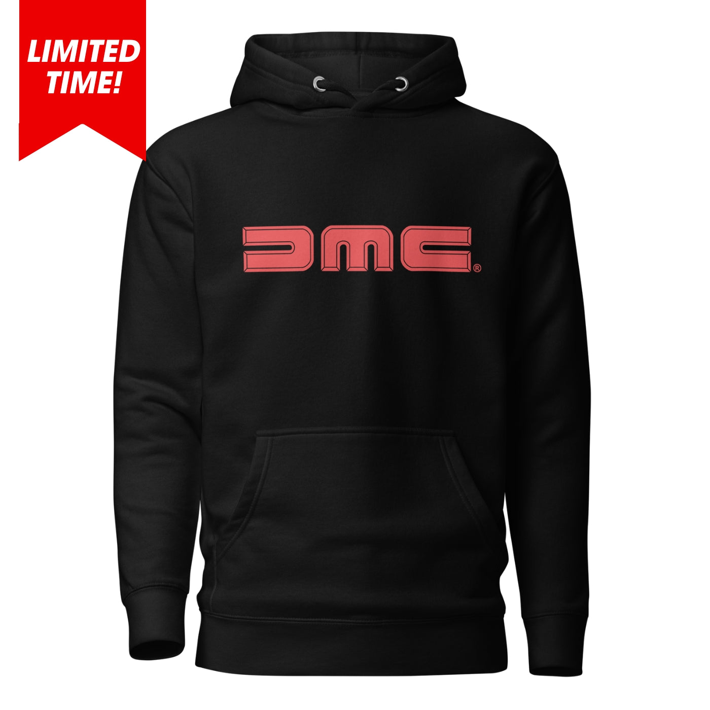 February Red and Black DMC Logo Unisex Hoodie