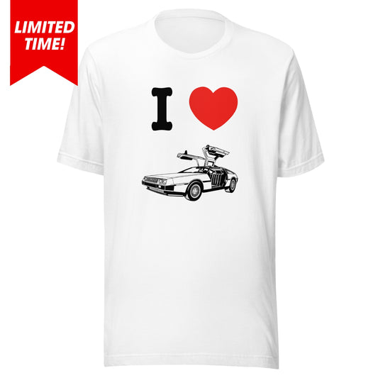 I Love DeLorean Unisex T-shirt