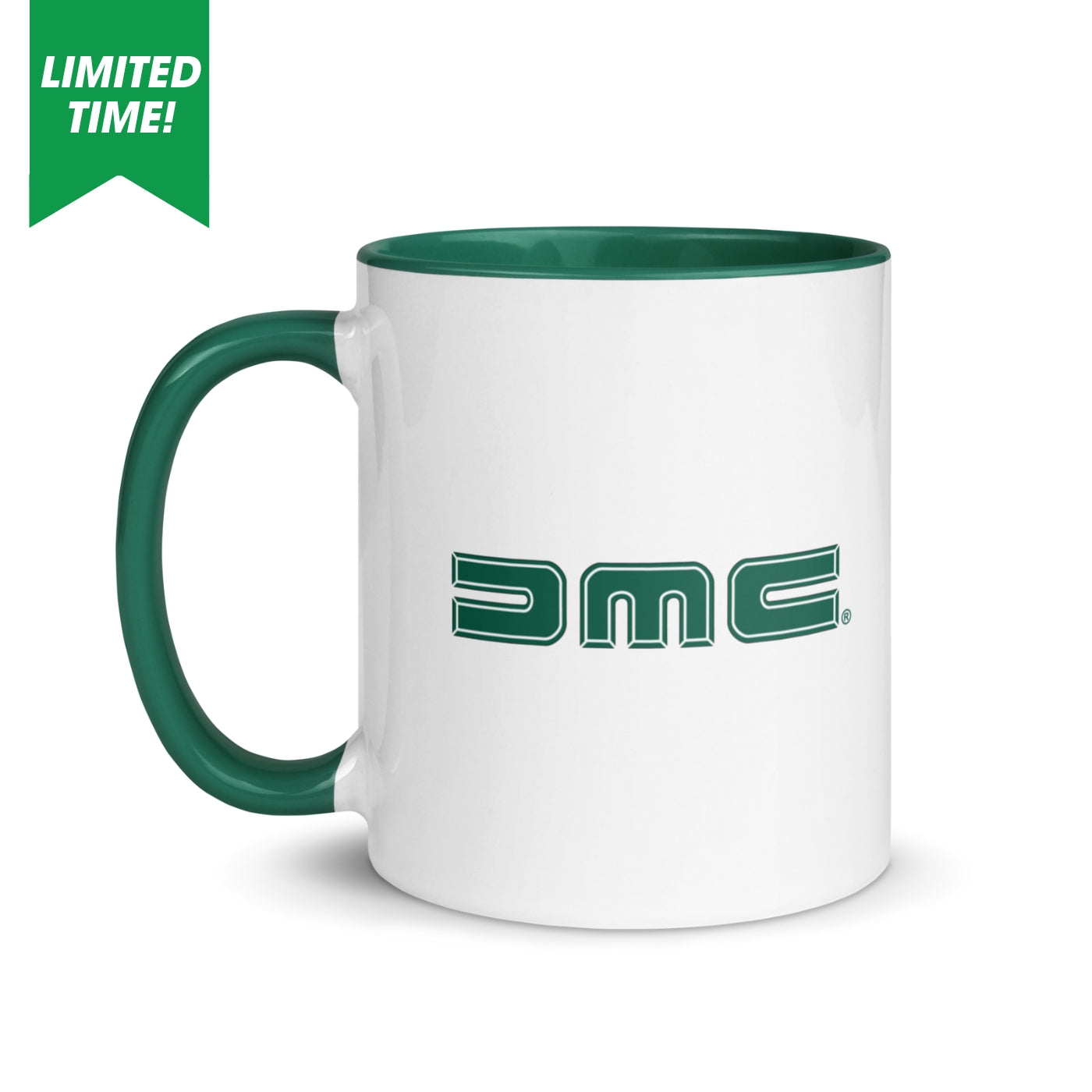 DMC Dark Green Logo Mug