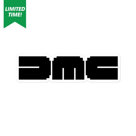 Pixel DMC Logo Sticker