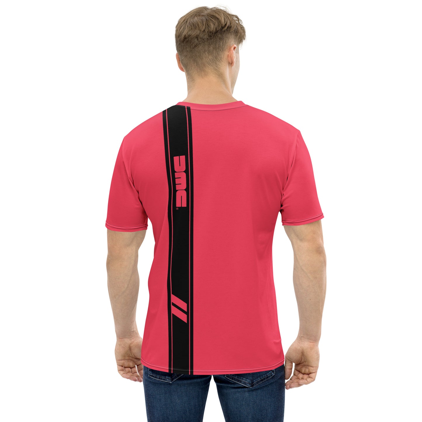 DeLorean Stripe T-Shirt (Pink)
