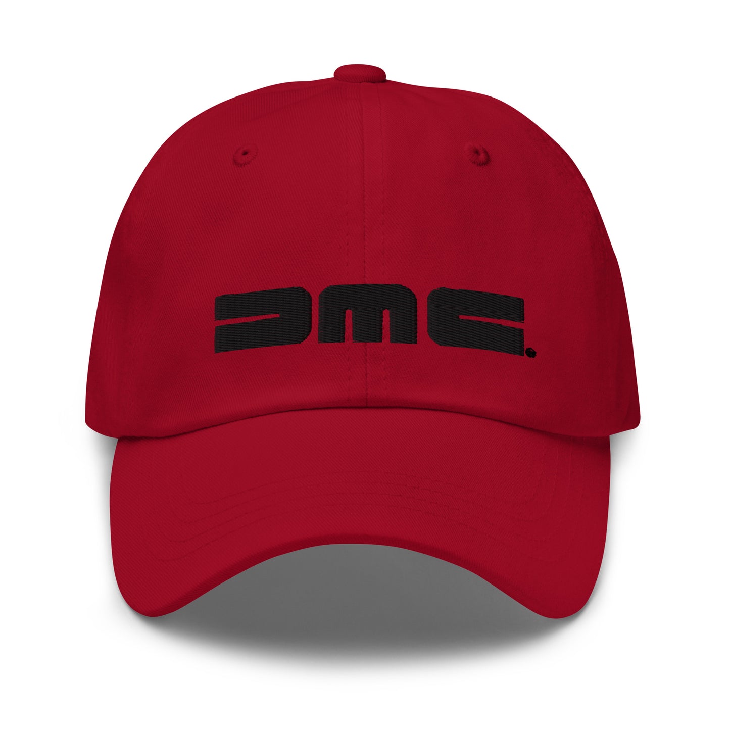 DMC Logo Dad Hat (Black Embroidery)
