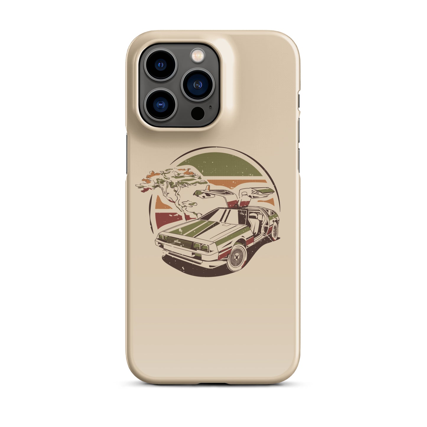 Stylized DeLorean iPhone Case
