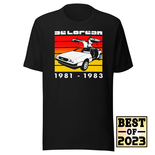 Limited Edition May '23 Black DeLorean T-shirt