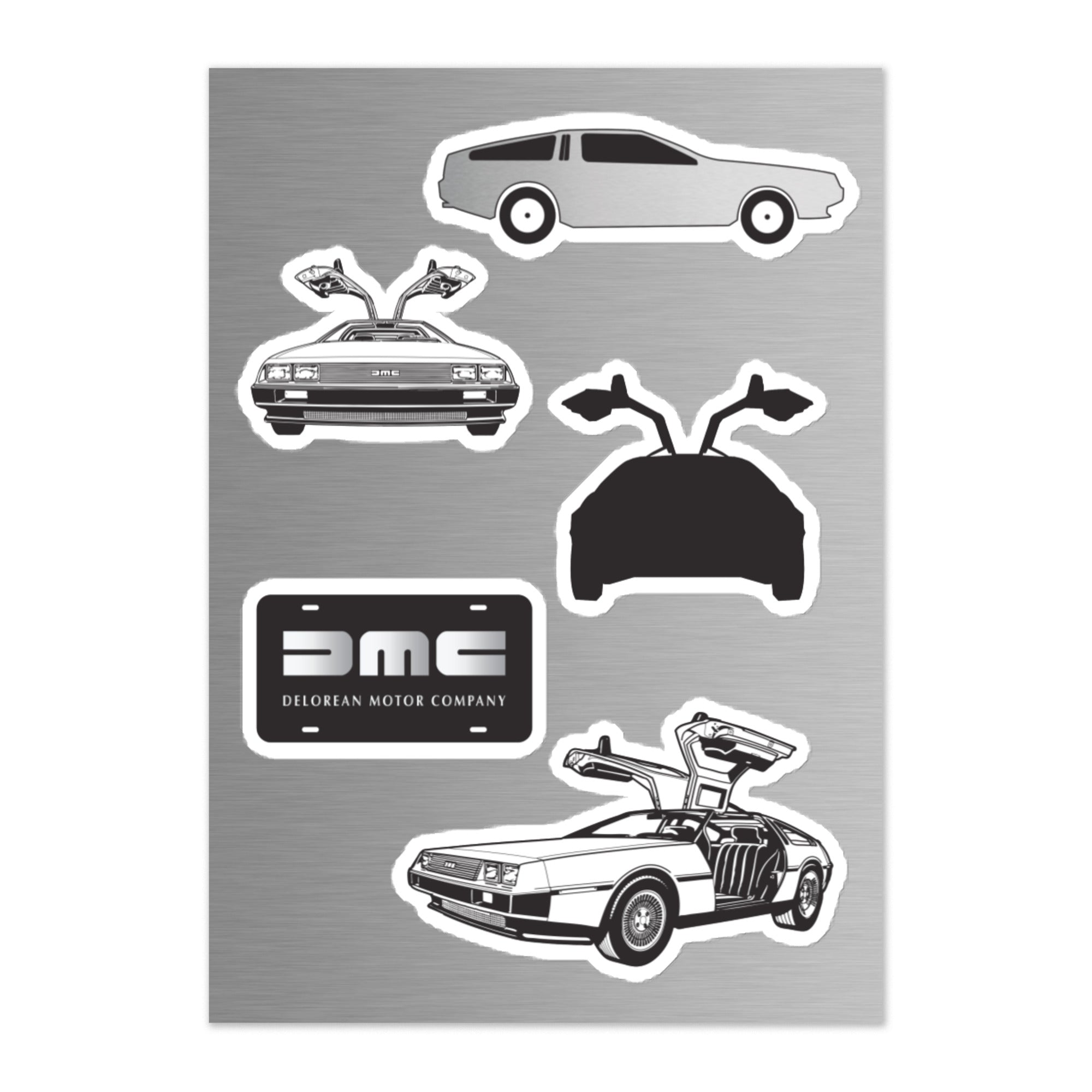 Delone Sticker DeLorean Sticker Sheet #3 – DeLorean Merch