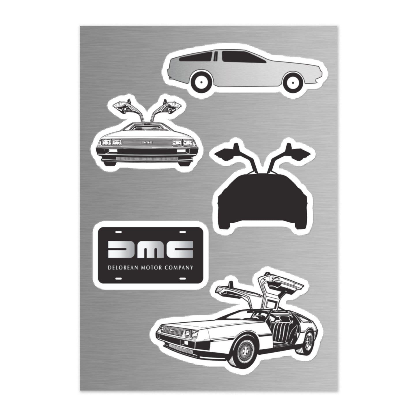 DeLorean Sticker Sheet #3