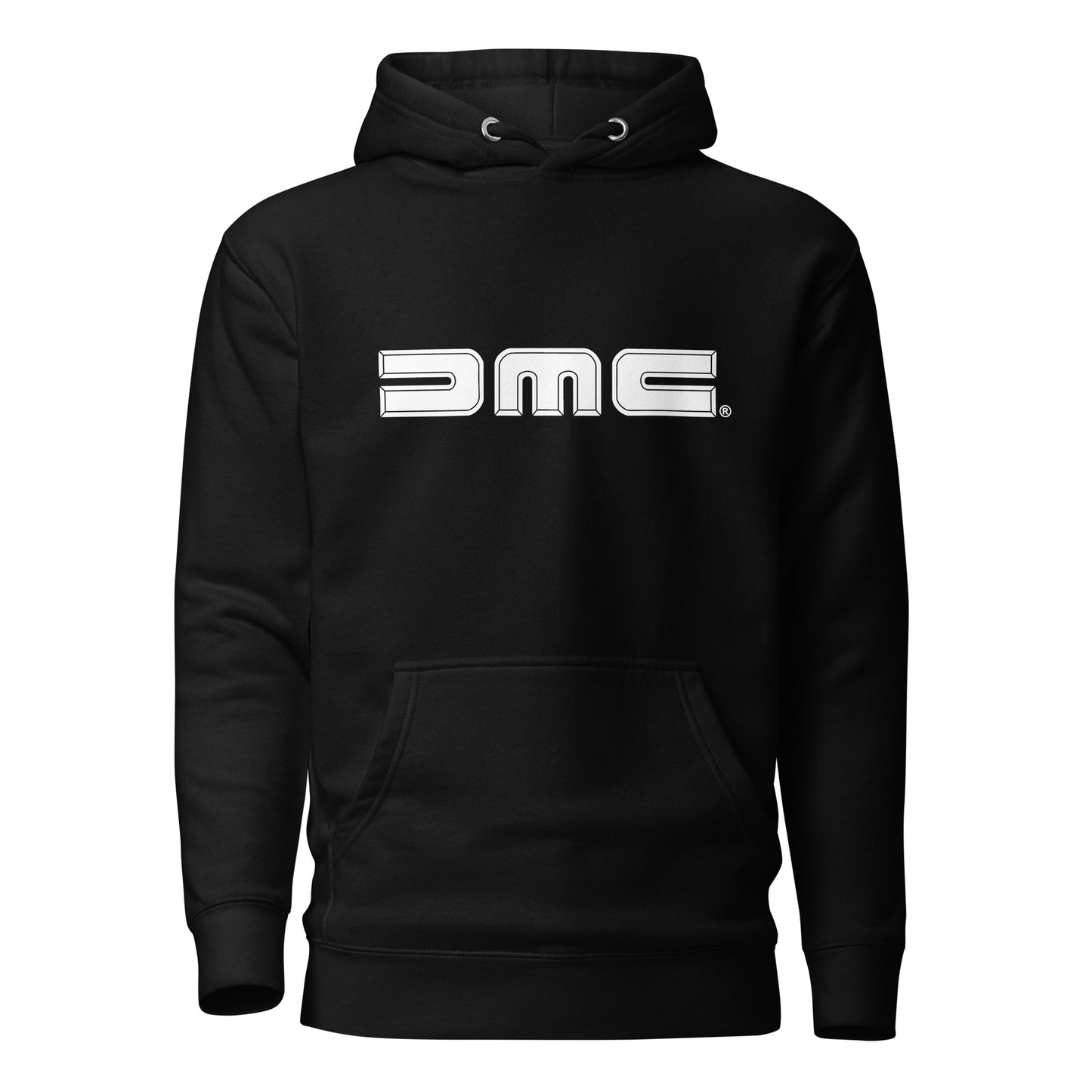 White DMC Logo Unisex Hoodie