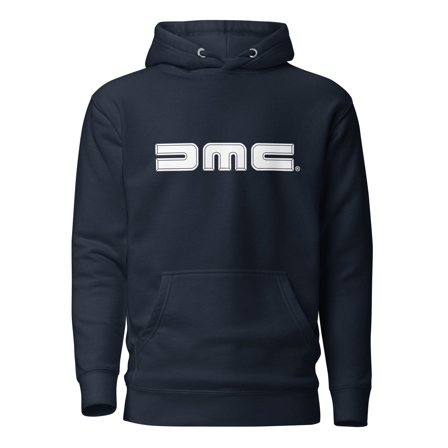 White DMC Logo Unisex Hoodie