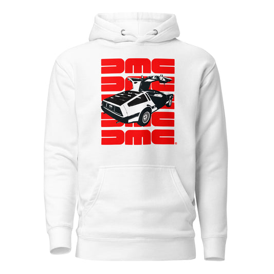 Black, White, and Red All Over Unisex Hoodie