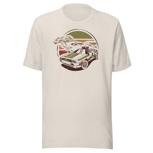 Stylized DeLorean Unisex T-shirt