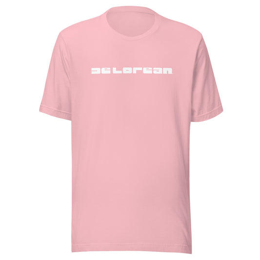 DeLorean Letters Unisex T-shirt (White)