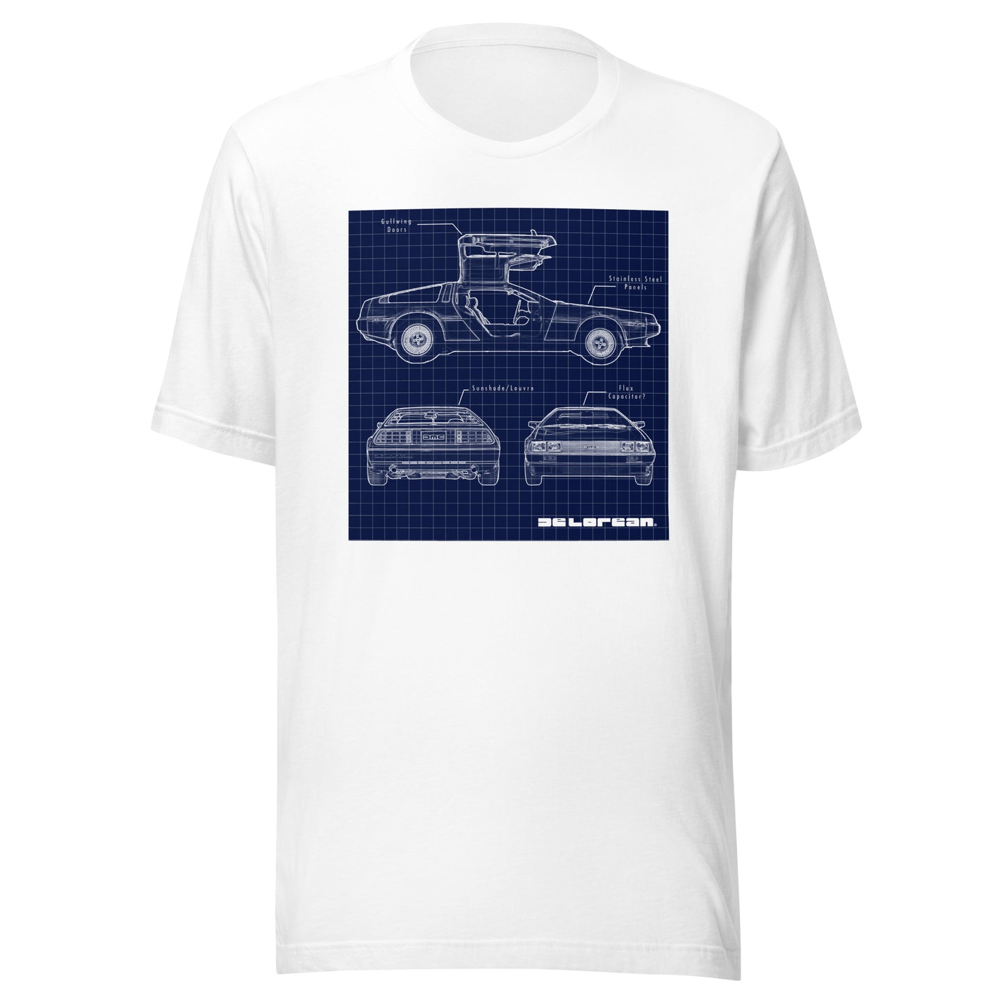 DeLorean Blueprint Unisex T-shirt